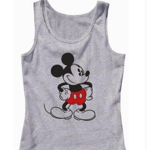5 for $25! NWOT! Old School Mickey Heather Gray Tank - S